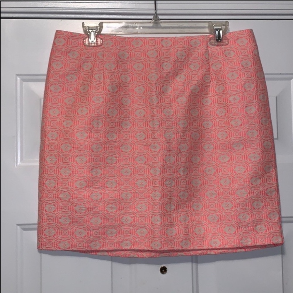 🌟 3 for $15 NWT Gap Swing Skirt in Pink Jacquard - Picture 2 of 5